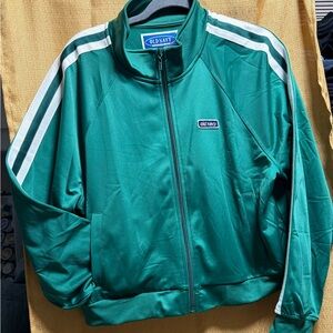 Old Navy Green Zip-Up Jacket with Blue Label